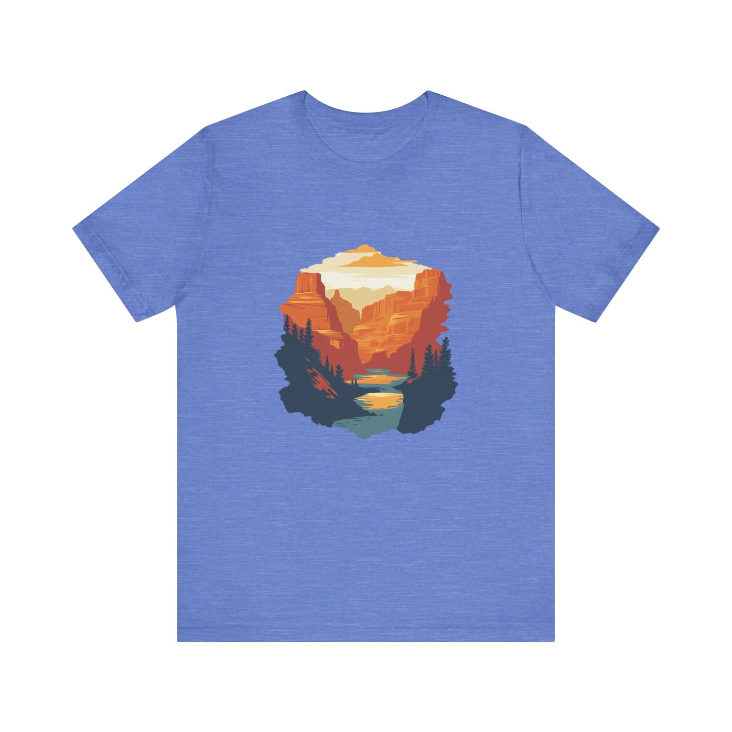 Grand Canyon Sunset - Flat art T-Shirt
