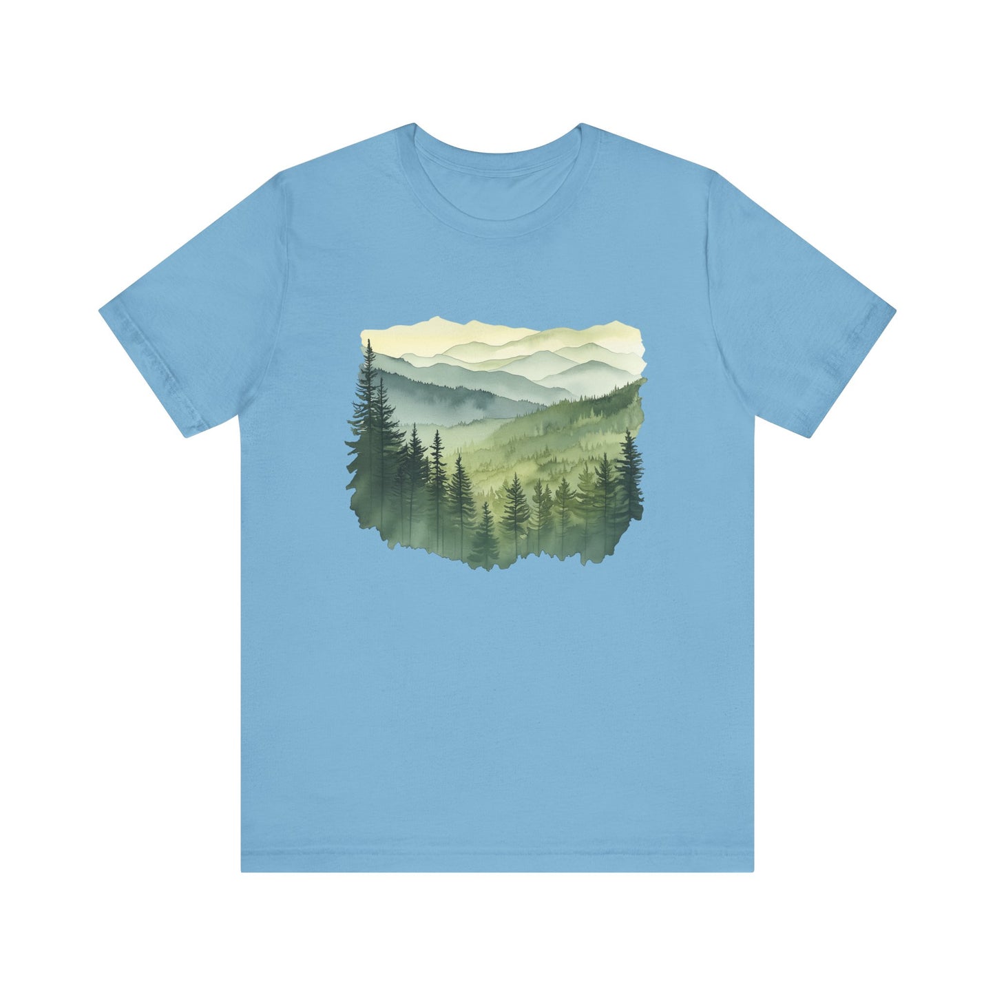 Great Smoky Mountains National Park - Green Shades Water Color