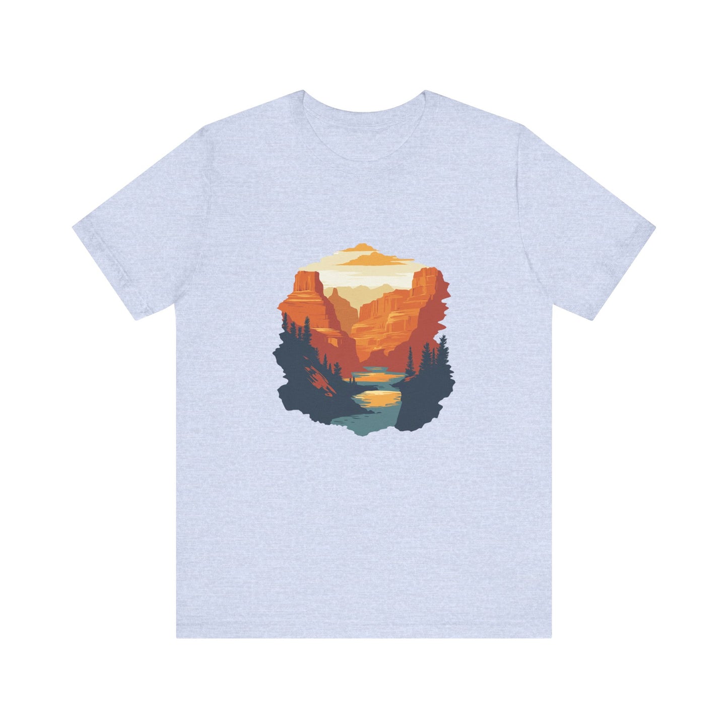 Grand Canyon Sunset - Flat art T-Shirt