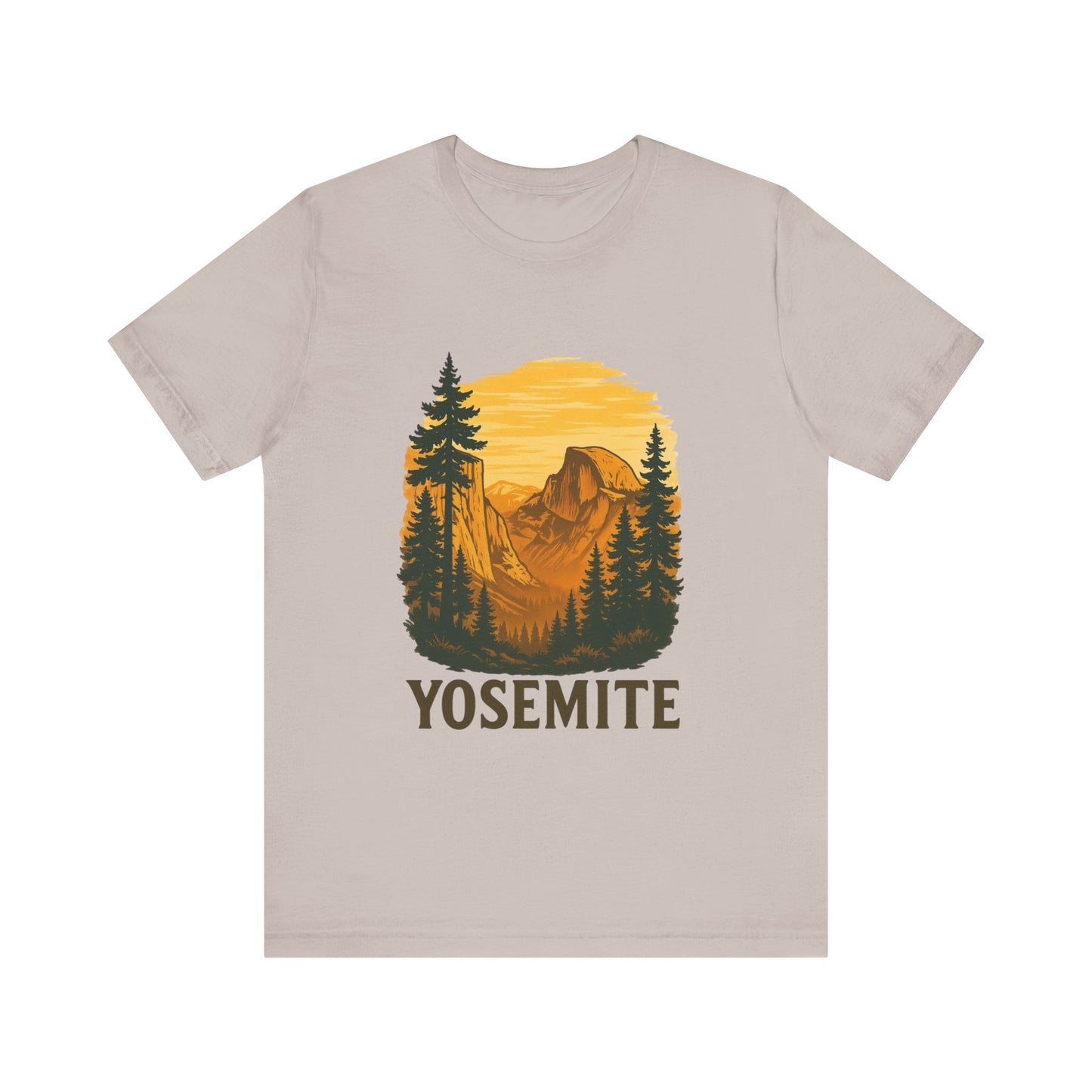 Yosemite National Park Tee - Vintage Retro Style Unisex T-Shirt