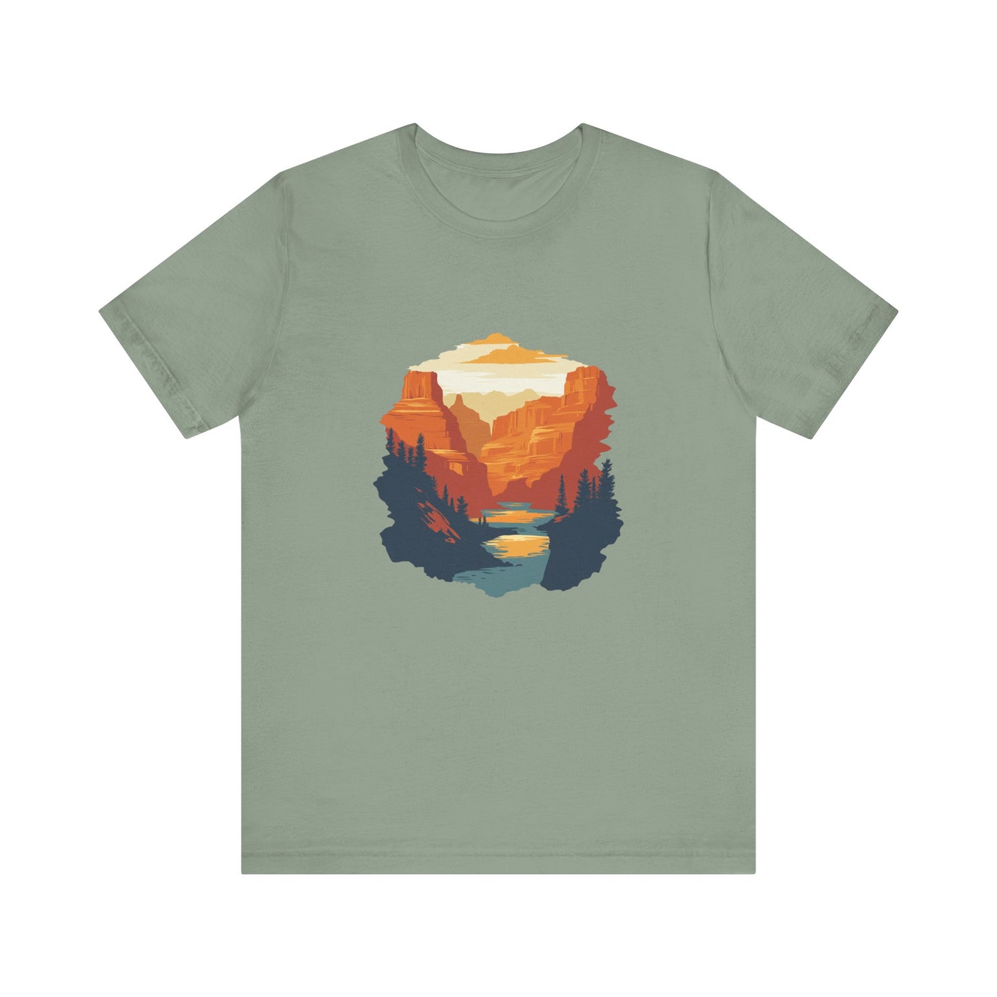 Grand Canyon Sunset - Flat art T-Shirt