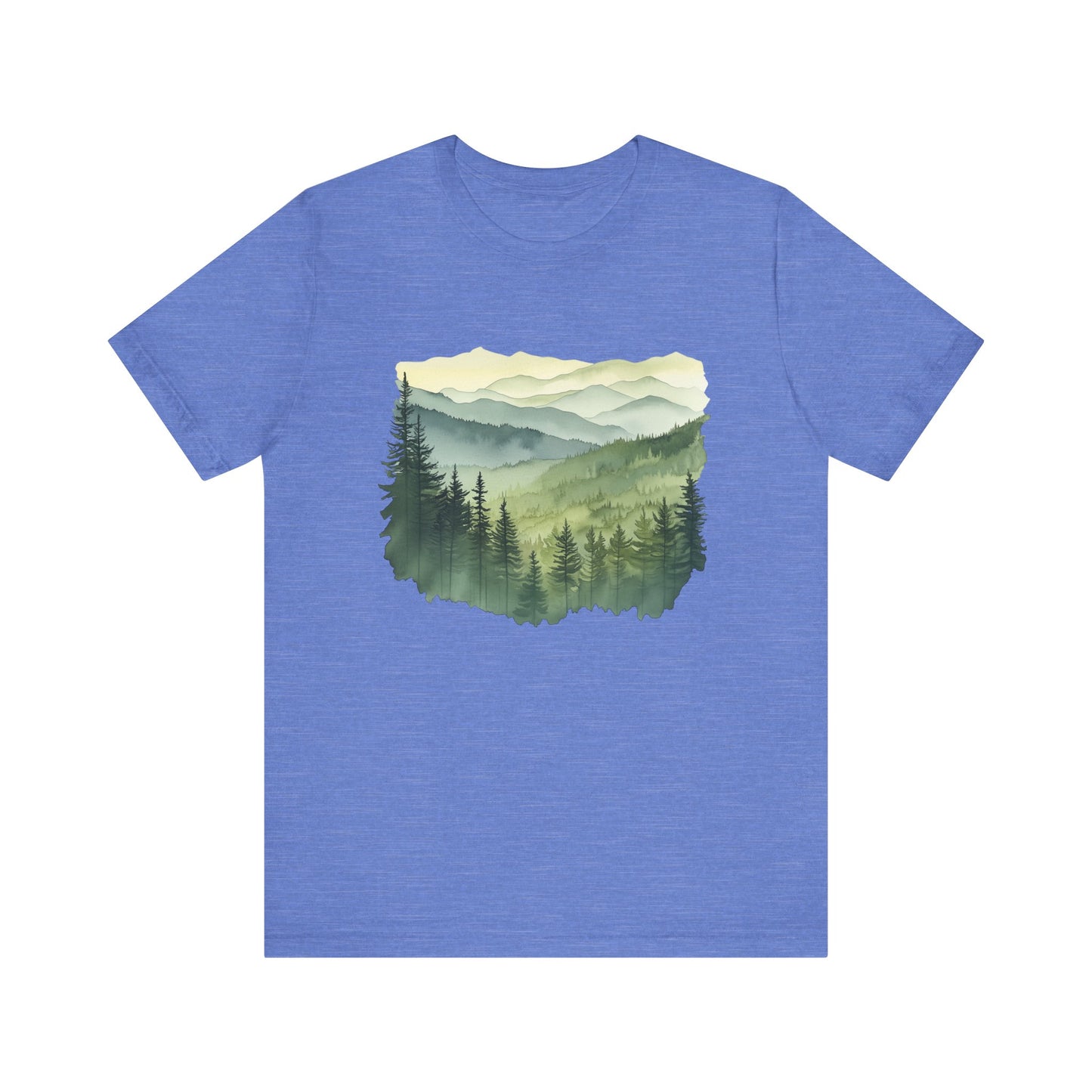 Great Smoky Mountains National Park - Green Shades Water Color