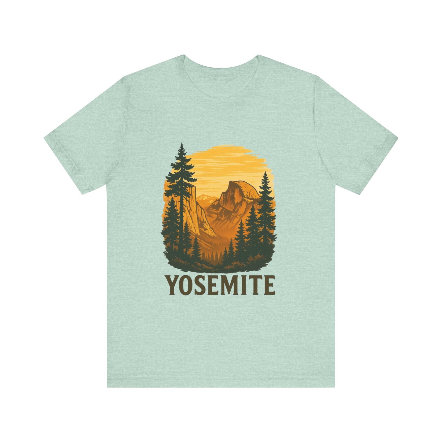 Yosemite National Park Tee - Vintage Retro Style Unisex T-Shirt