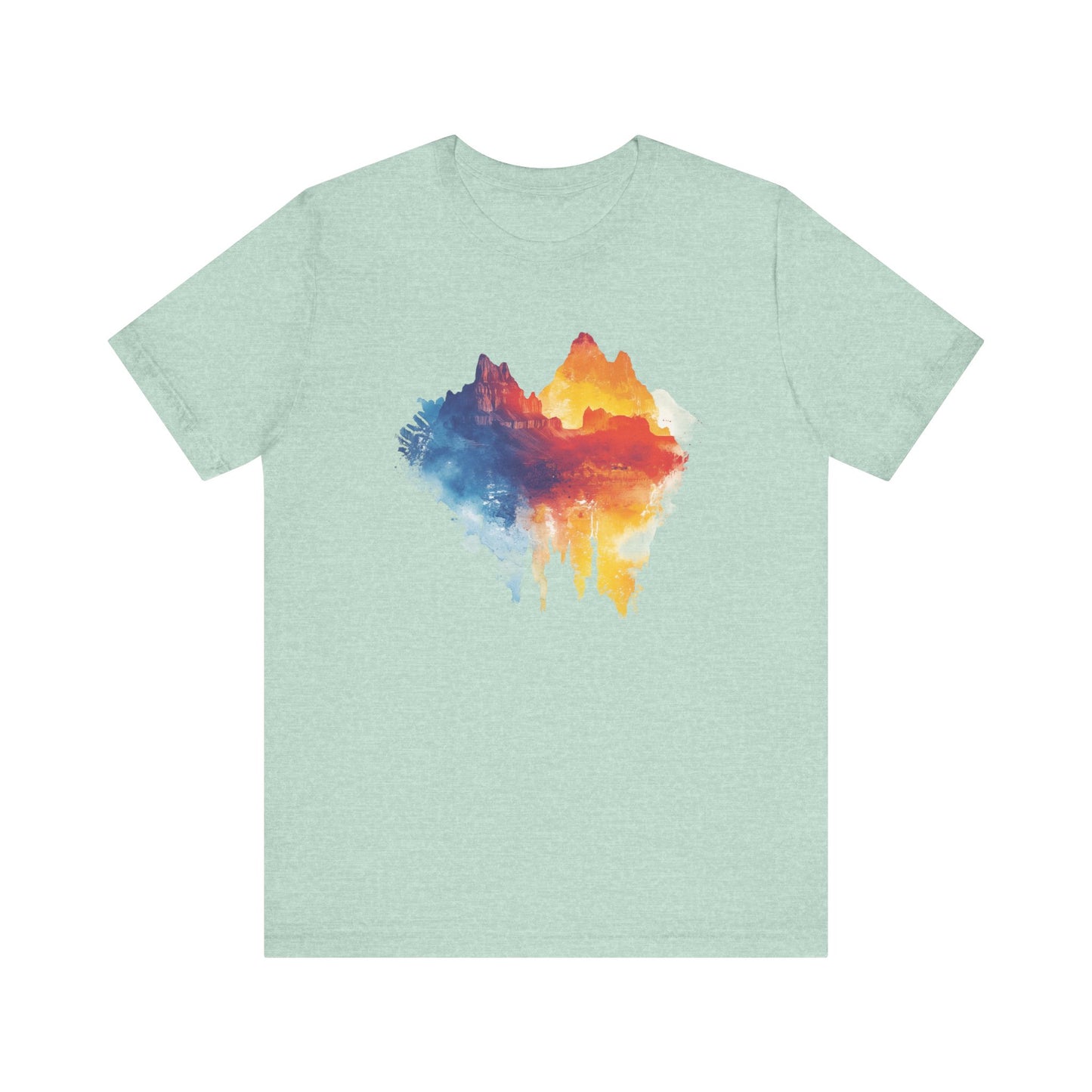 Grand Canyon Mountains Sunset - Water Color