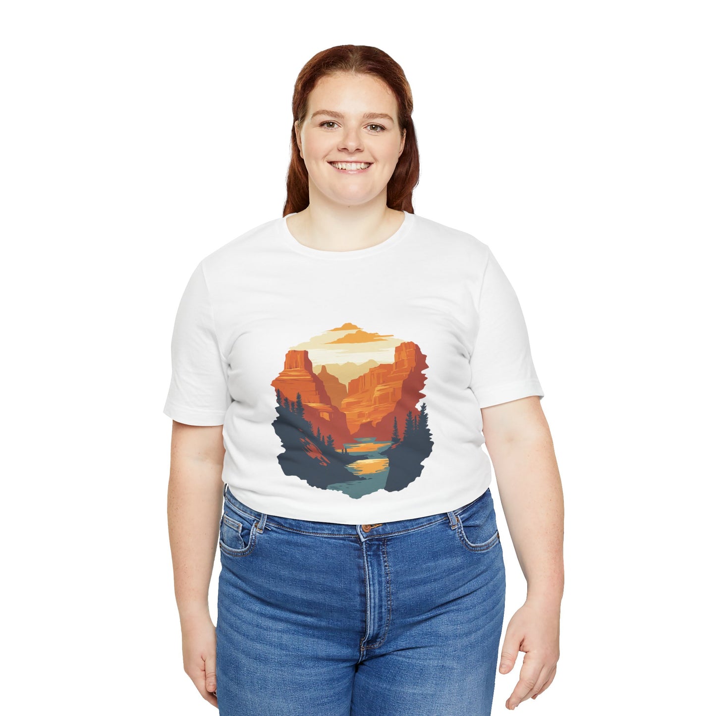 Grand Canyon Sunset - Flat art T-Shirt