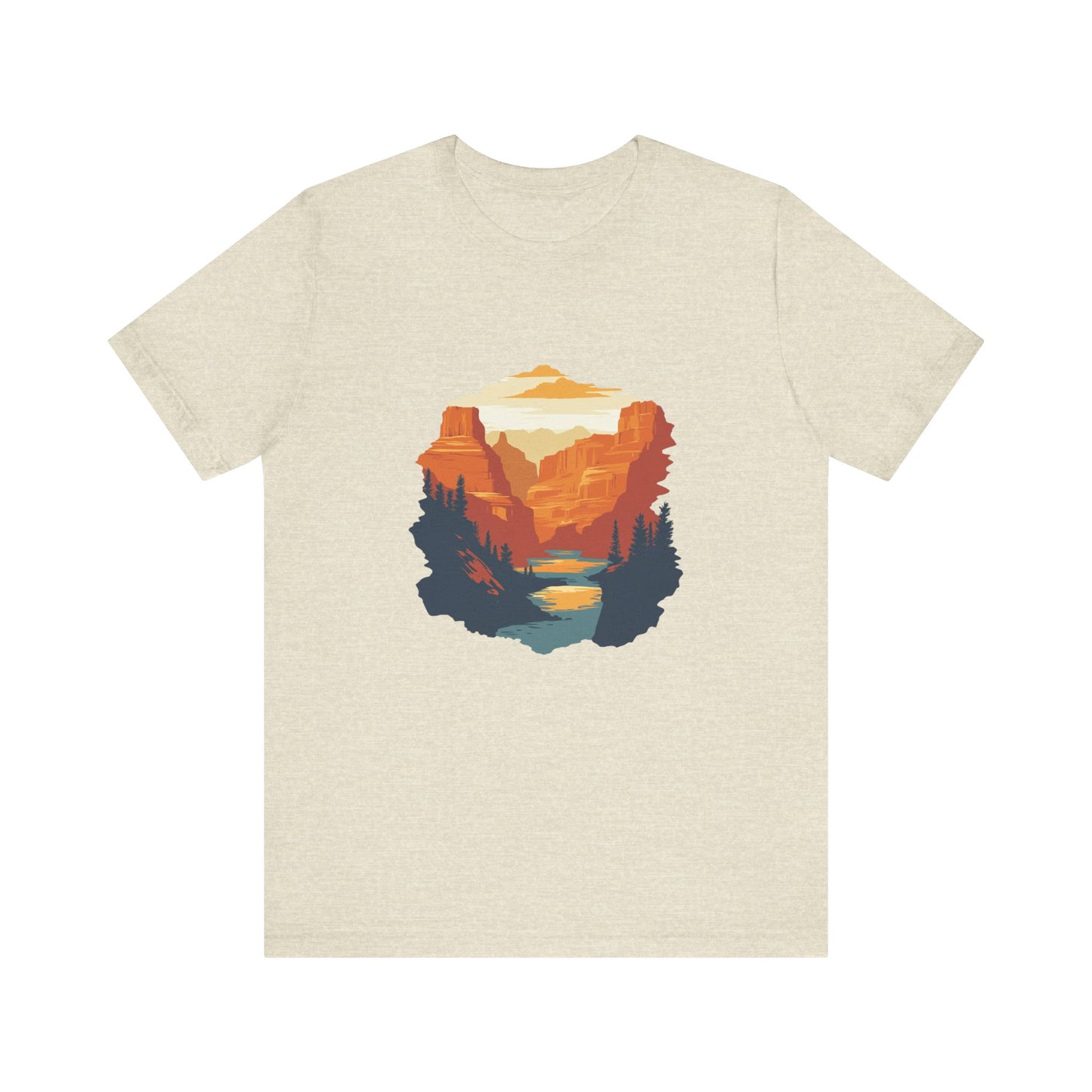 Grand Canyon Sunset - Flat art T-Shirt