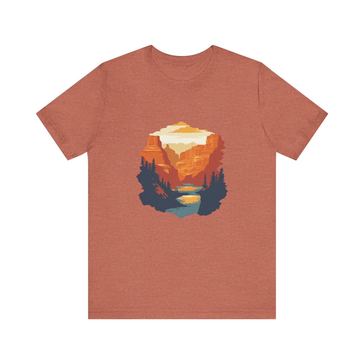 Grand Canyon Sunset - Flat art T-Shirt
