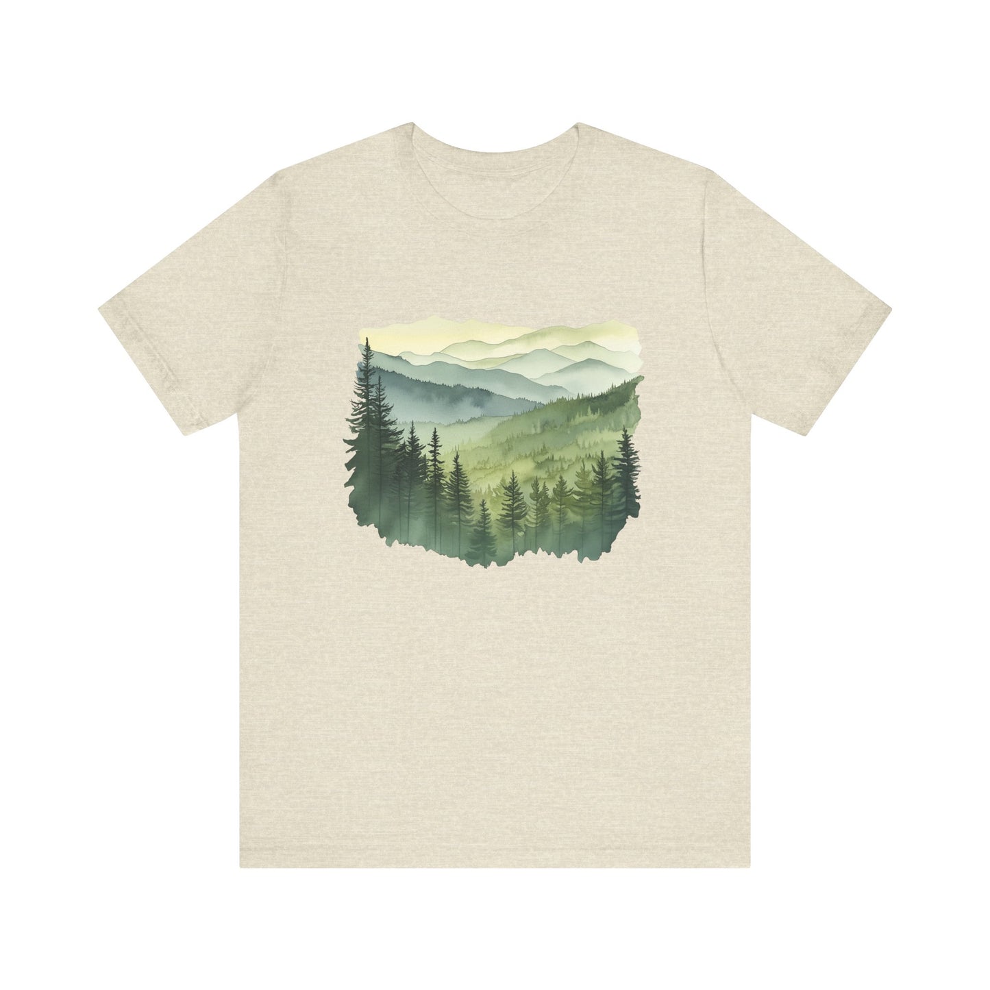 Great Smoky Mountains National Park - Green Shades Water Color