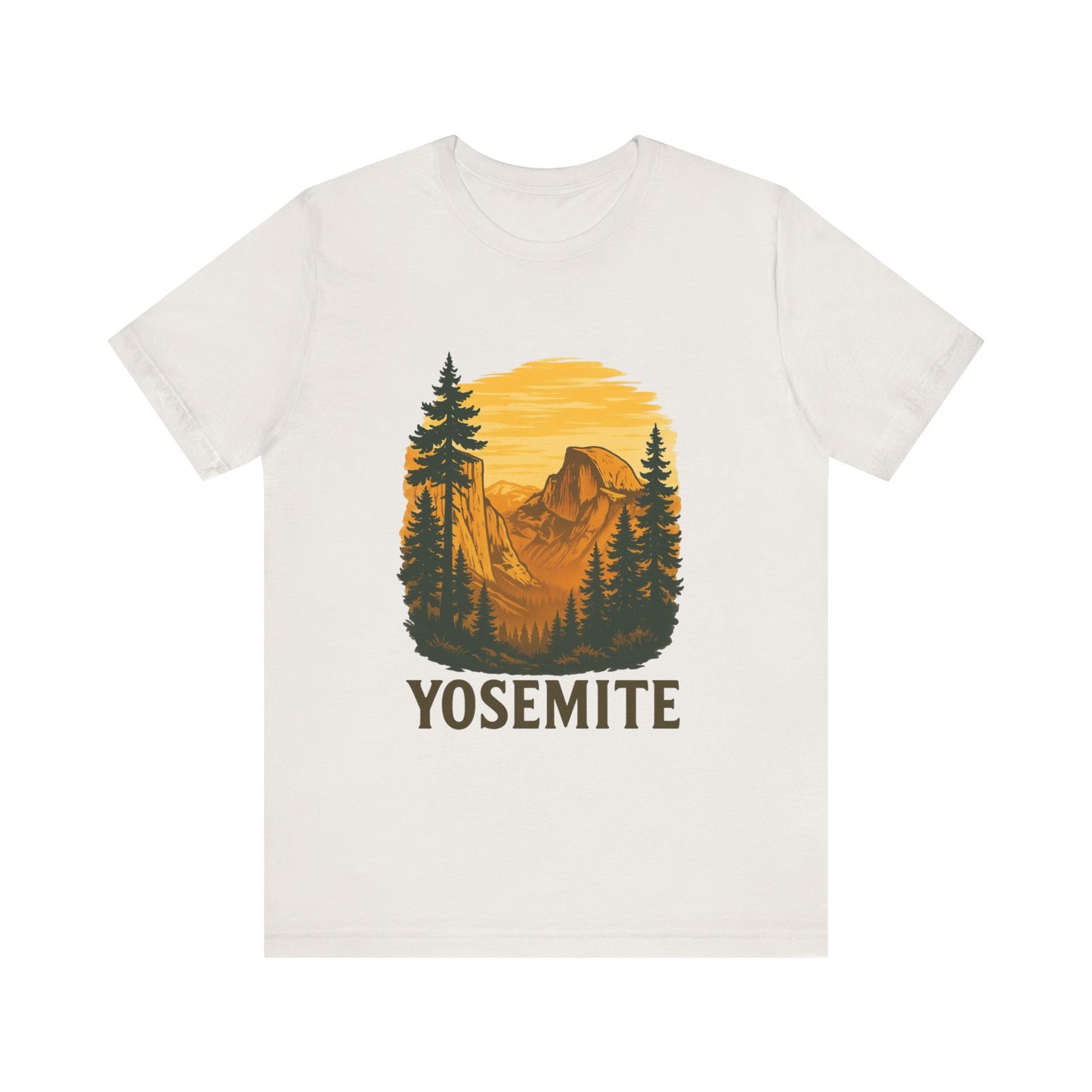 Yosemite National Park Tee - Vintage Retro Style Unisex T-Shirt