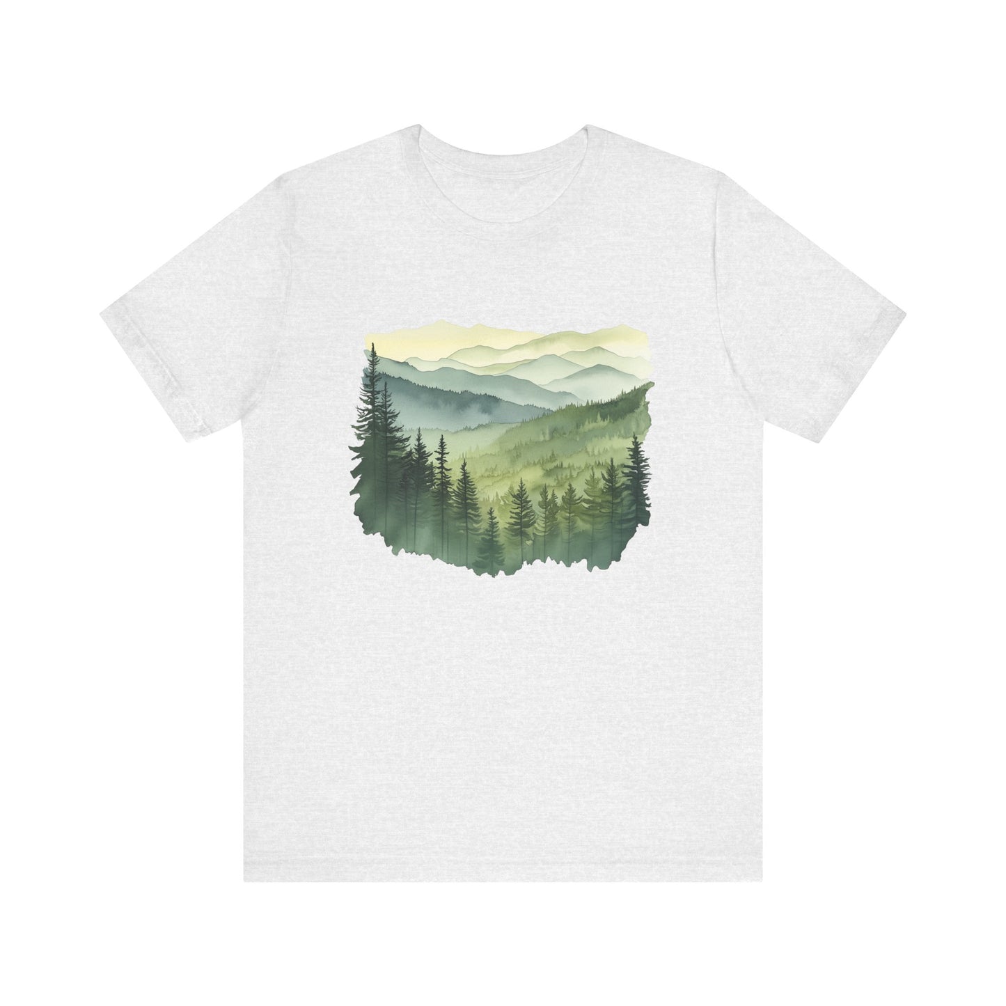 Great Smoky Mountains National Park - Green Shades Water Color