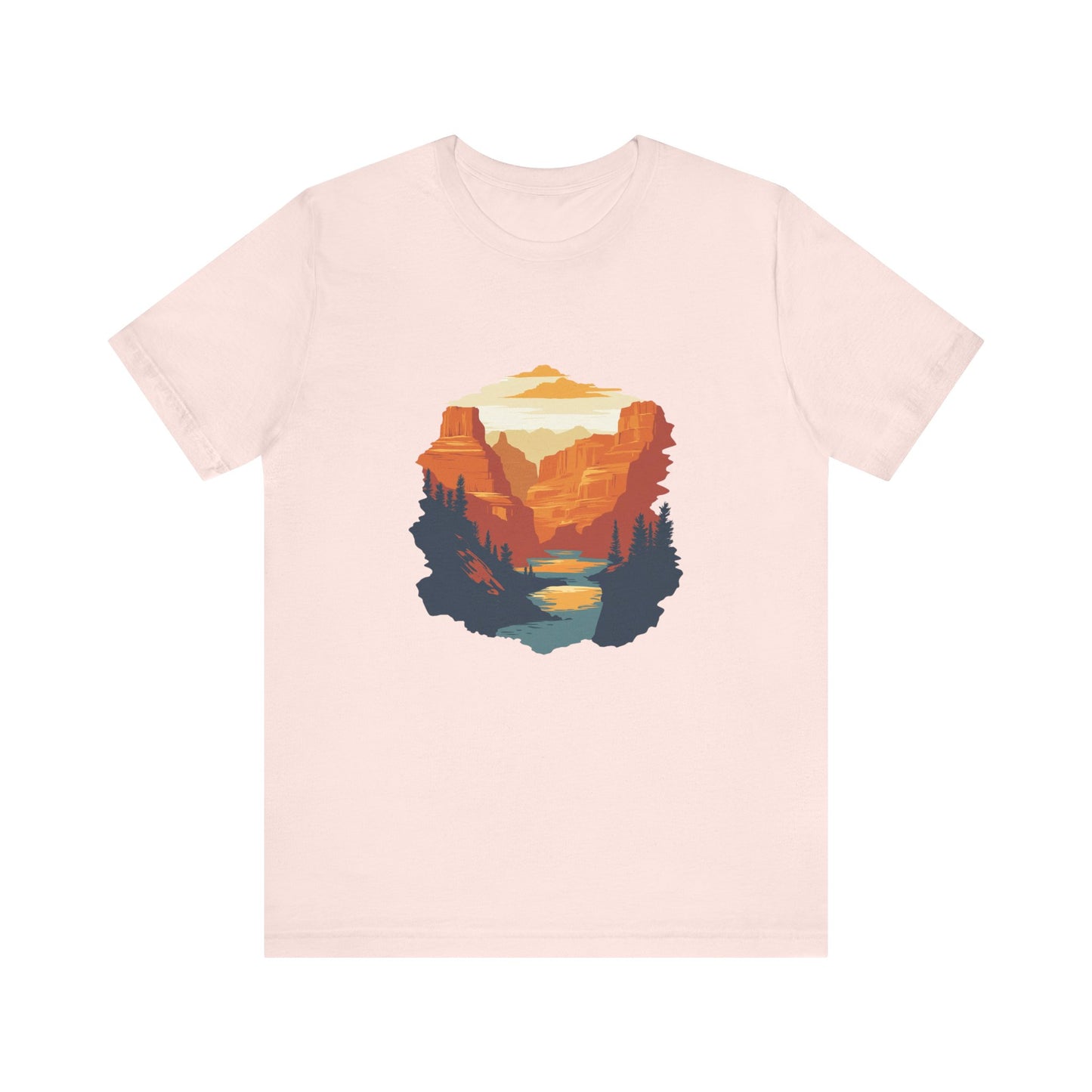 Grand Canyon Sunset - Flat art T-Shirt