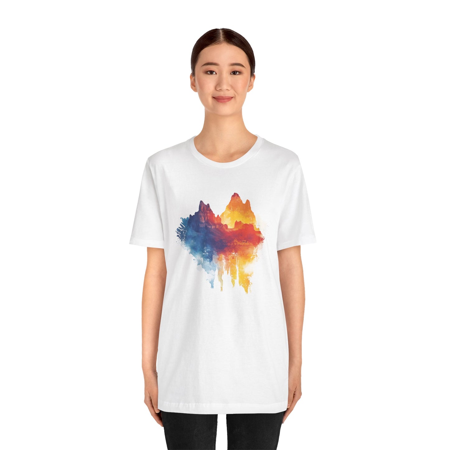 Grand Canyon Mountains Sunset - Water Color