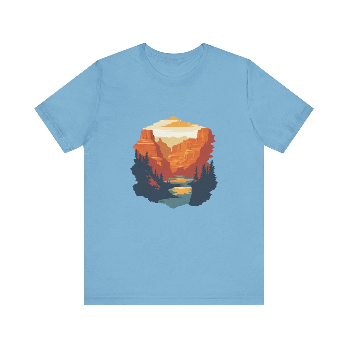 Grand Canyon Sunset - Flat art T-Shirt