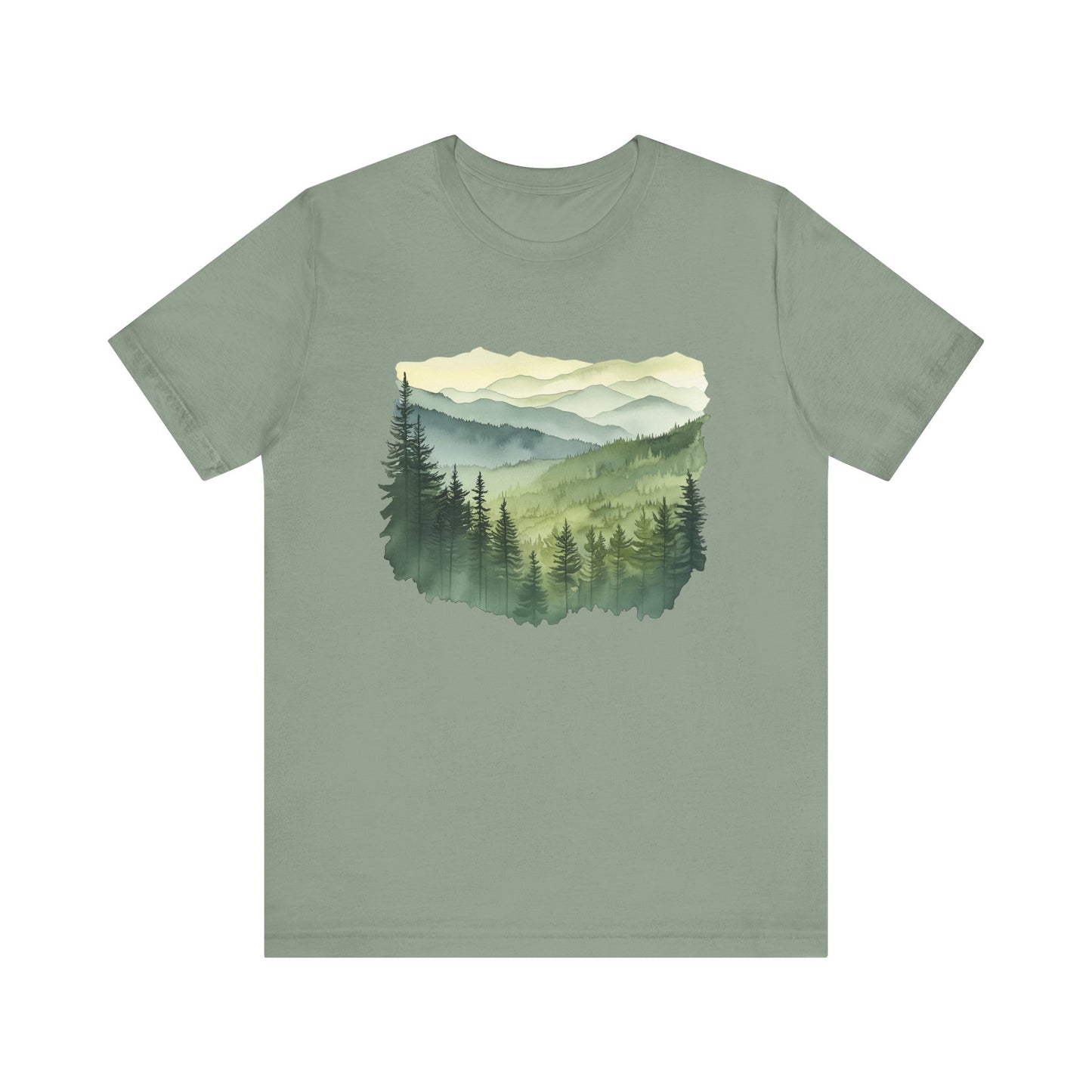 Great Smoky Mountains National Park - Green Shades Water Color