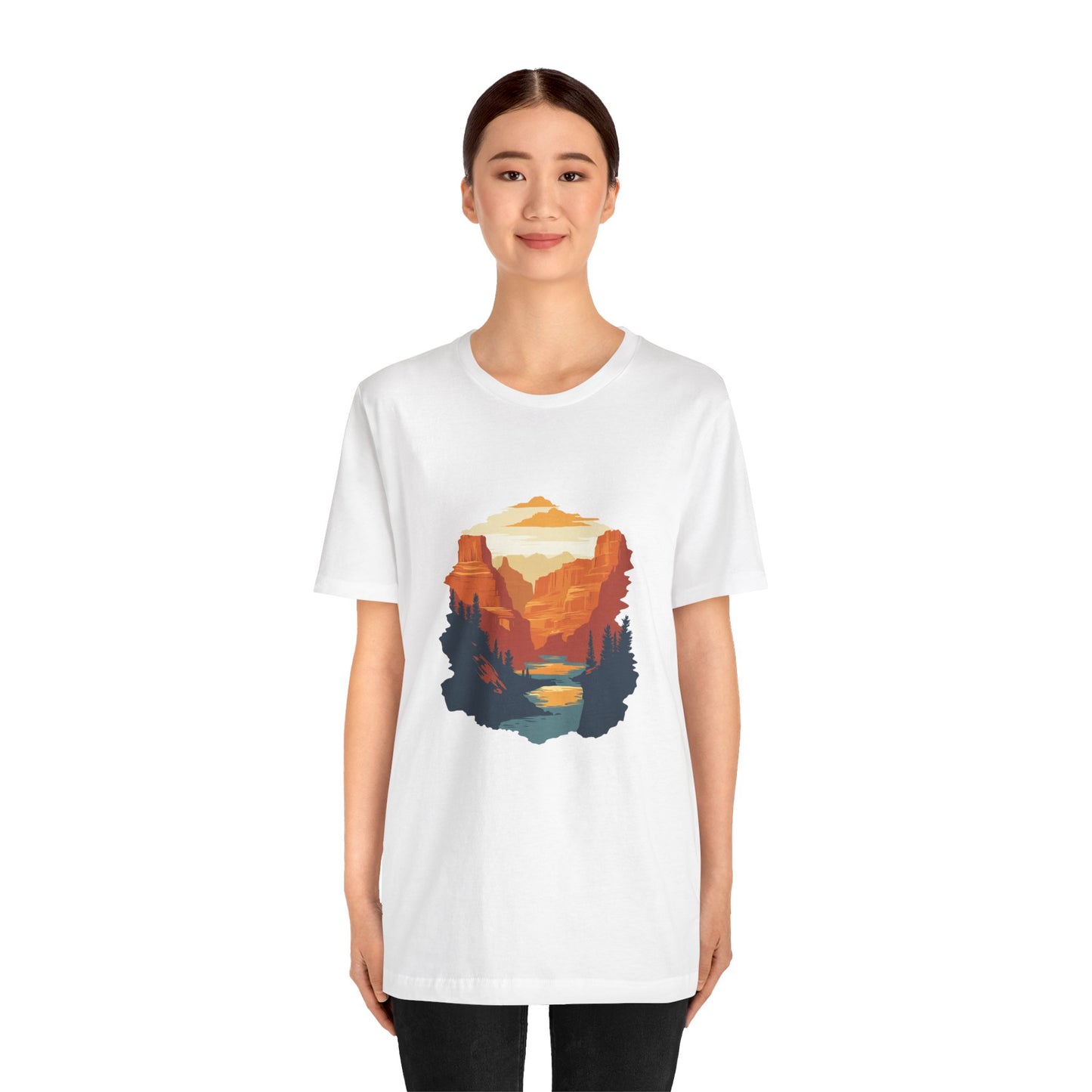 Grand Canyon Sunset - Flat art T-Shirt