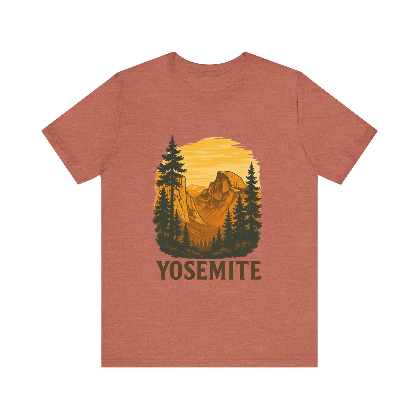 Yosemite National Park Tee - Vintage Retro Style Unisex T-Shirt