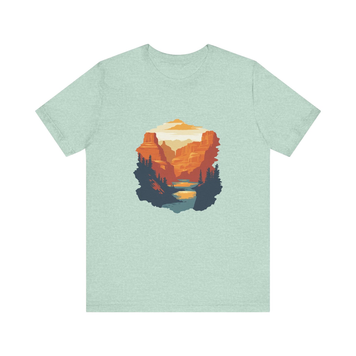 Grand Canyon Sunset - Flat art T-Shirt