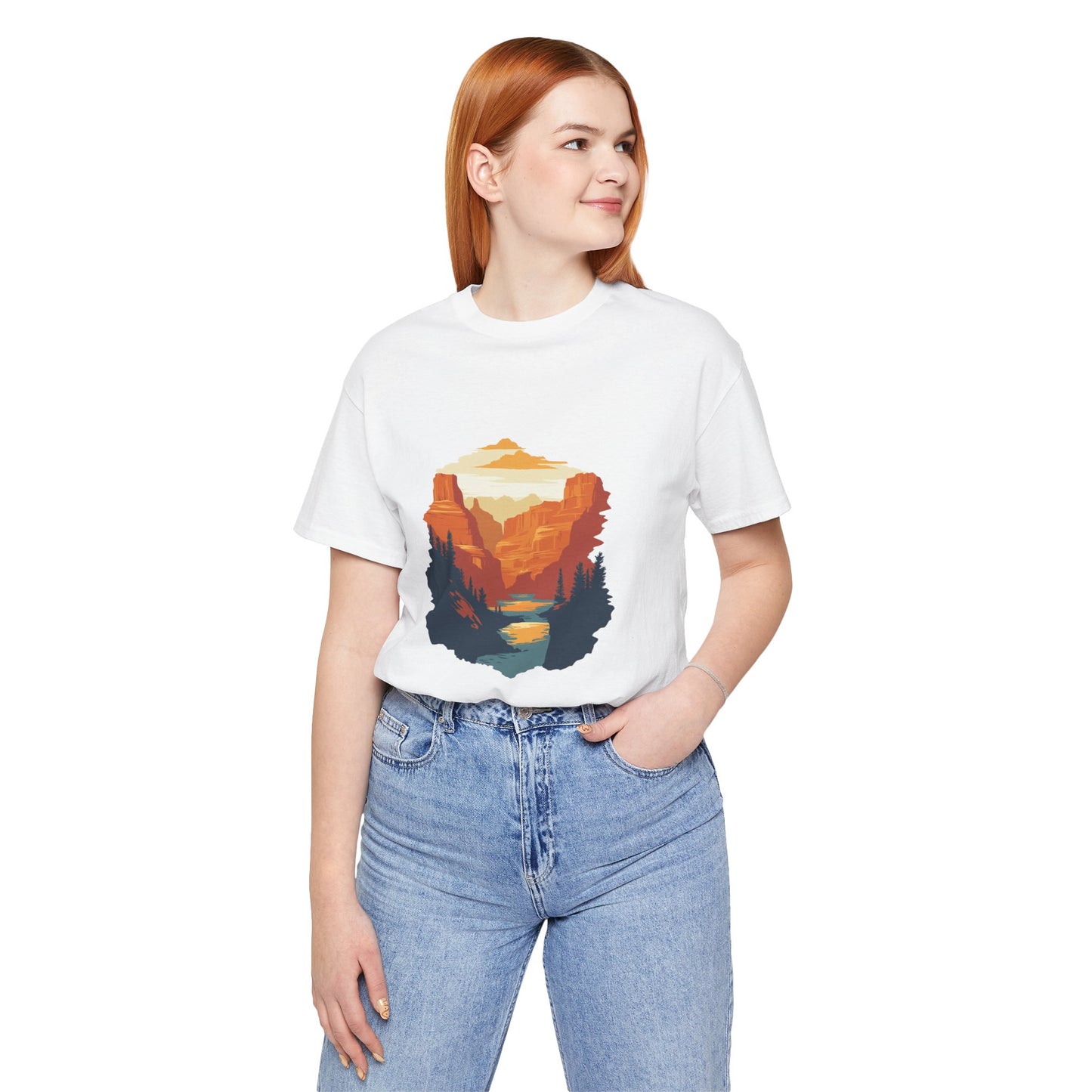 Grand Canyon Sunset - Flat art T-Shirt