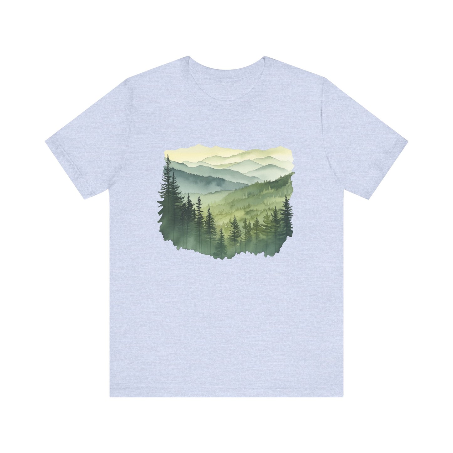 Great Smoky Mountains National Park - Green Shades Water Color