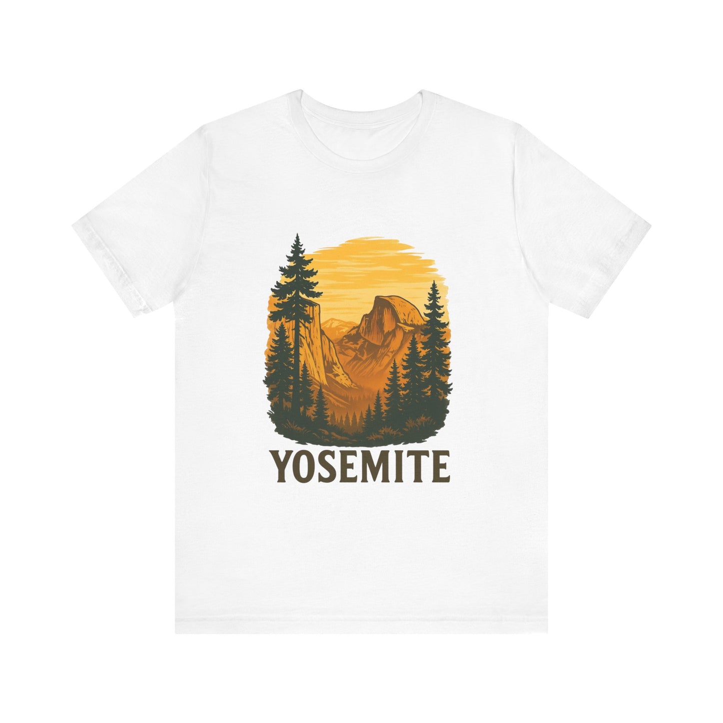Yosemite National Park Tee - Vintage Retro Style Unisex T-Shirt