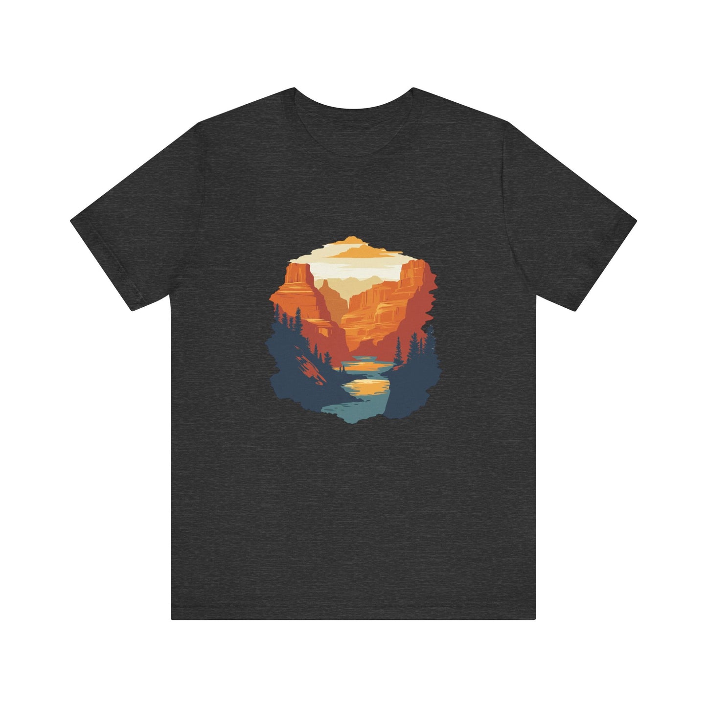 Grand Canyon Sunset - Flat art T-Shirt