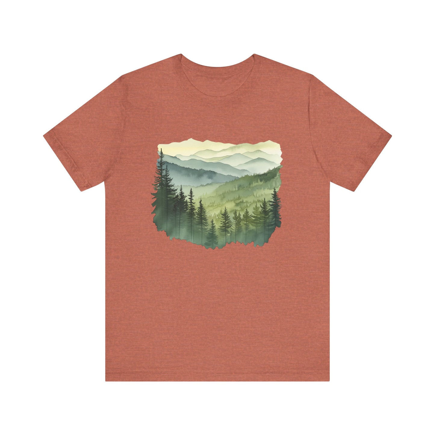 Great Smoky Mountains National Park - Green Shades Water Color