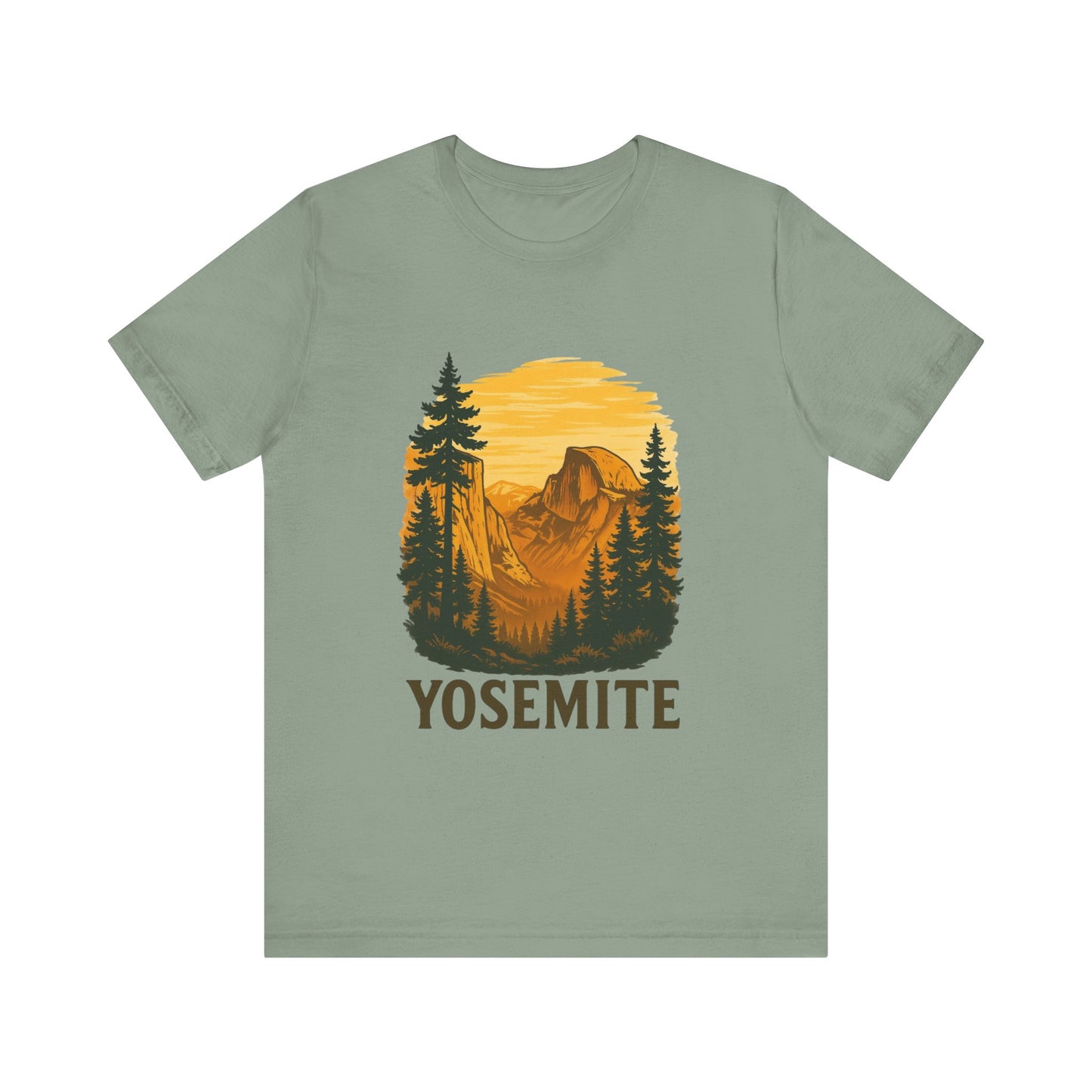 Yosemite National Park Tee - Vintage Retro Style Unisex T-Shirt