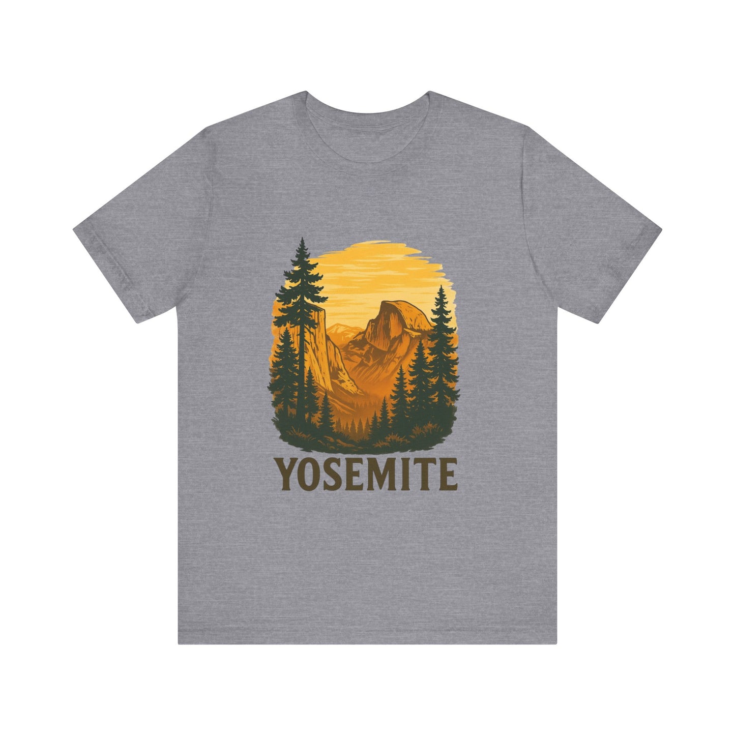 Yosemite National Park Tee - Vintage Retro Style Unisex T-Shirt