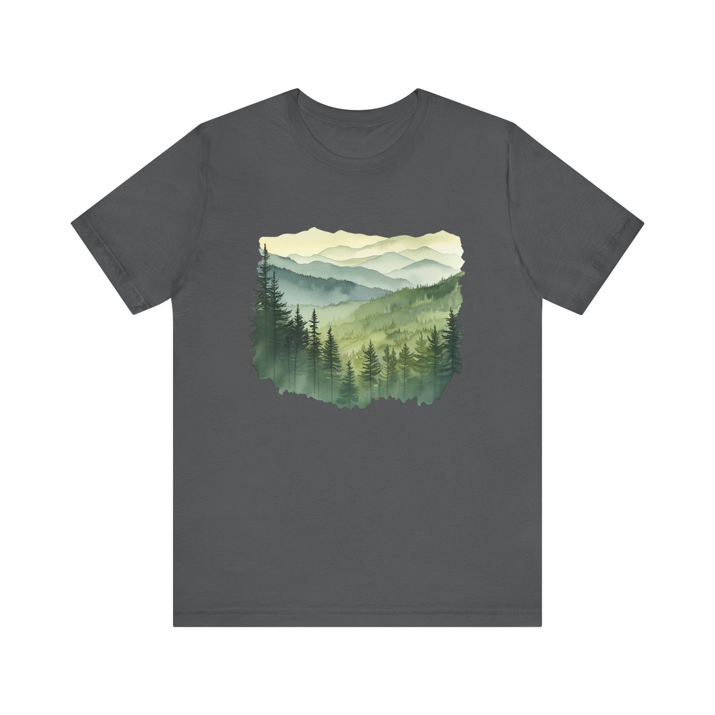 Great Smoky Mountains National Park - Green Shades Water Color