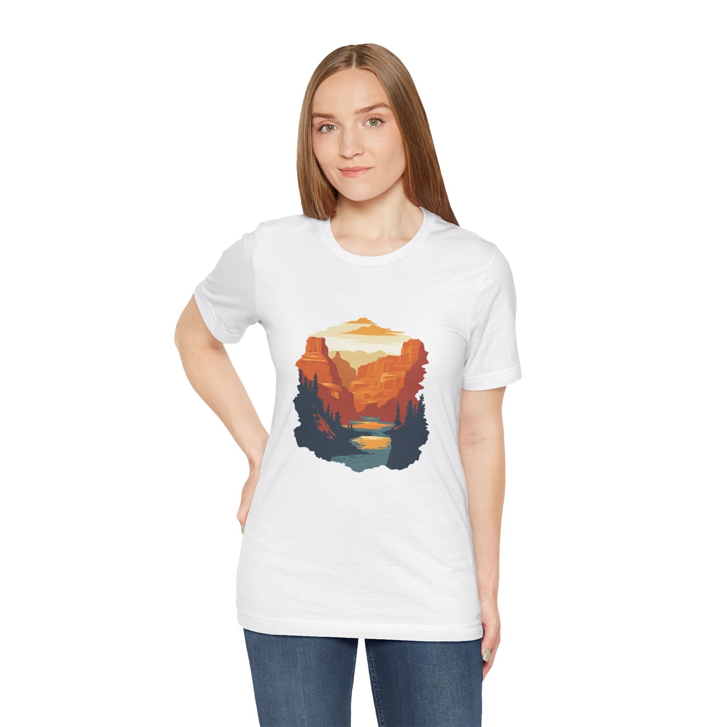 Grand Canyon Sunset - Flat art T-Shirt
