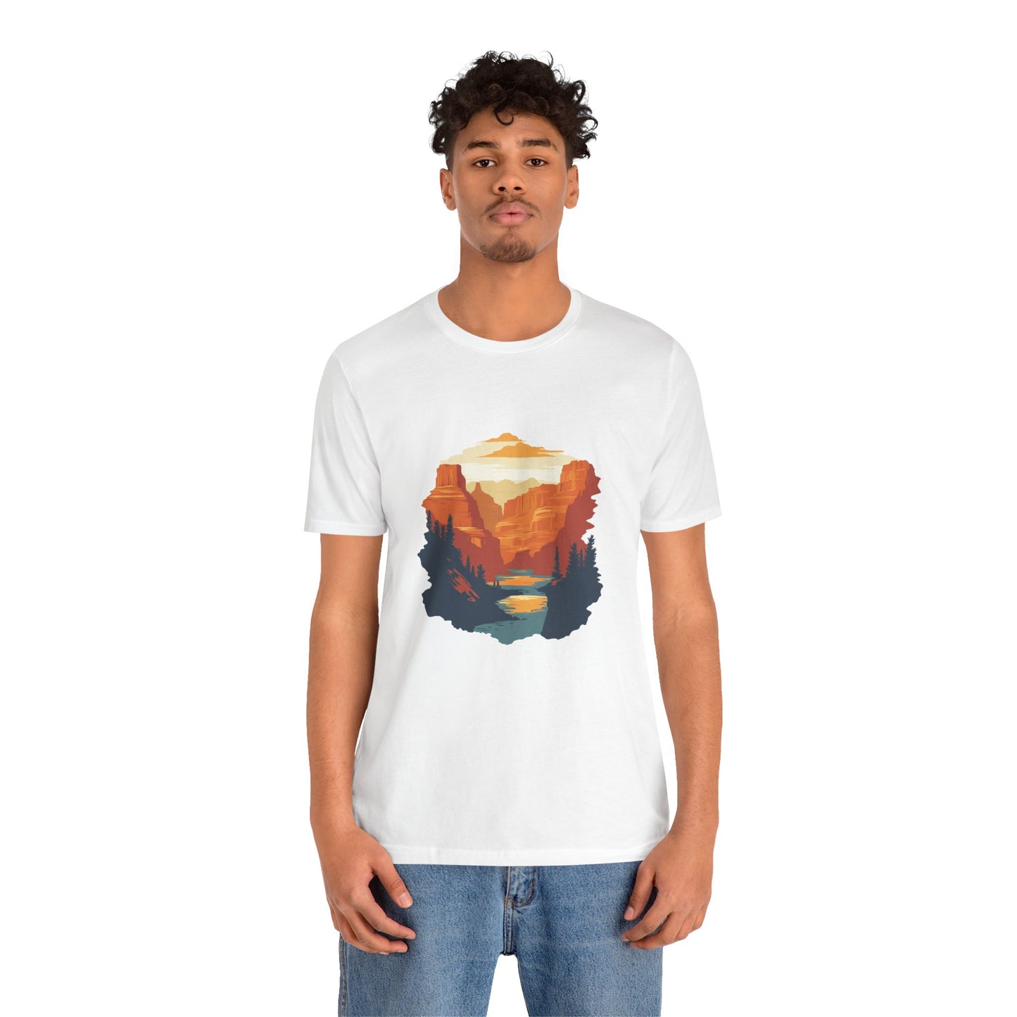 Grand Canyon Sunset - Flat art T-Shirt