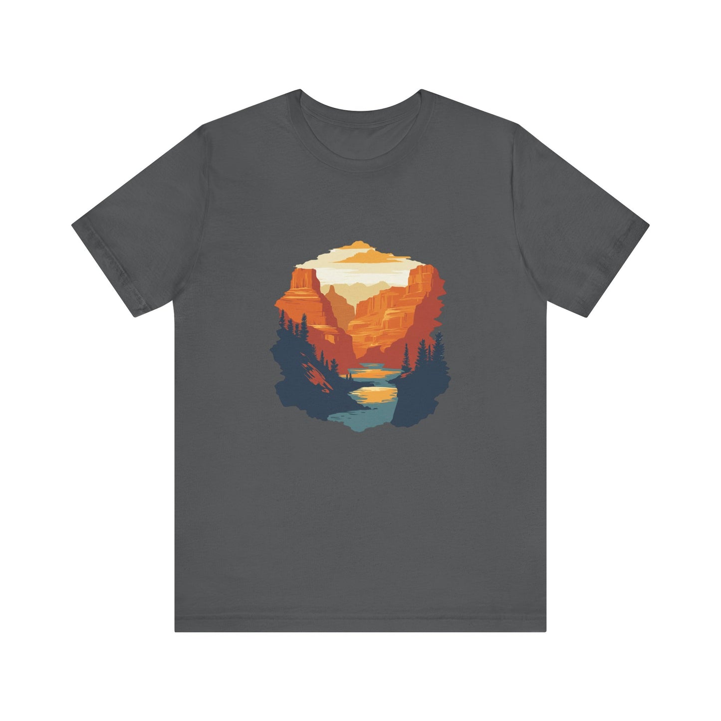 Grand Canyon Sunset - Flat art T-Shirt
