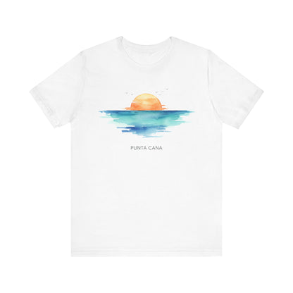 Punta Cana - Fading Sunset Watercolor Tee