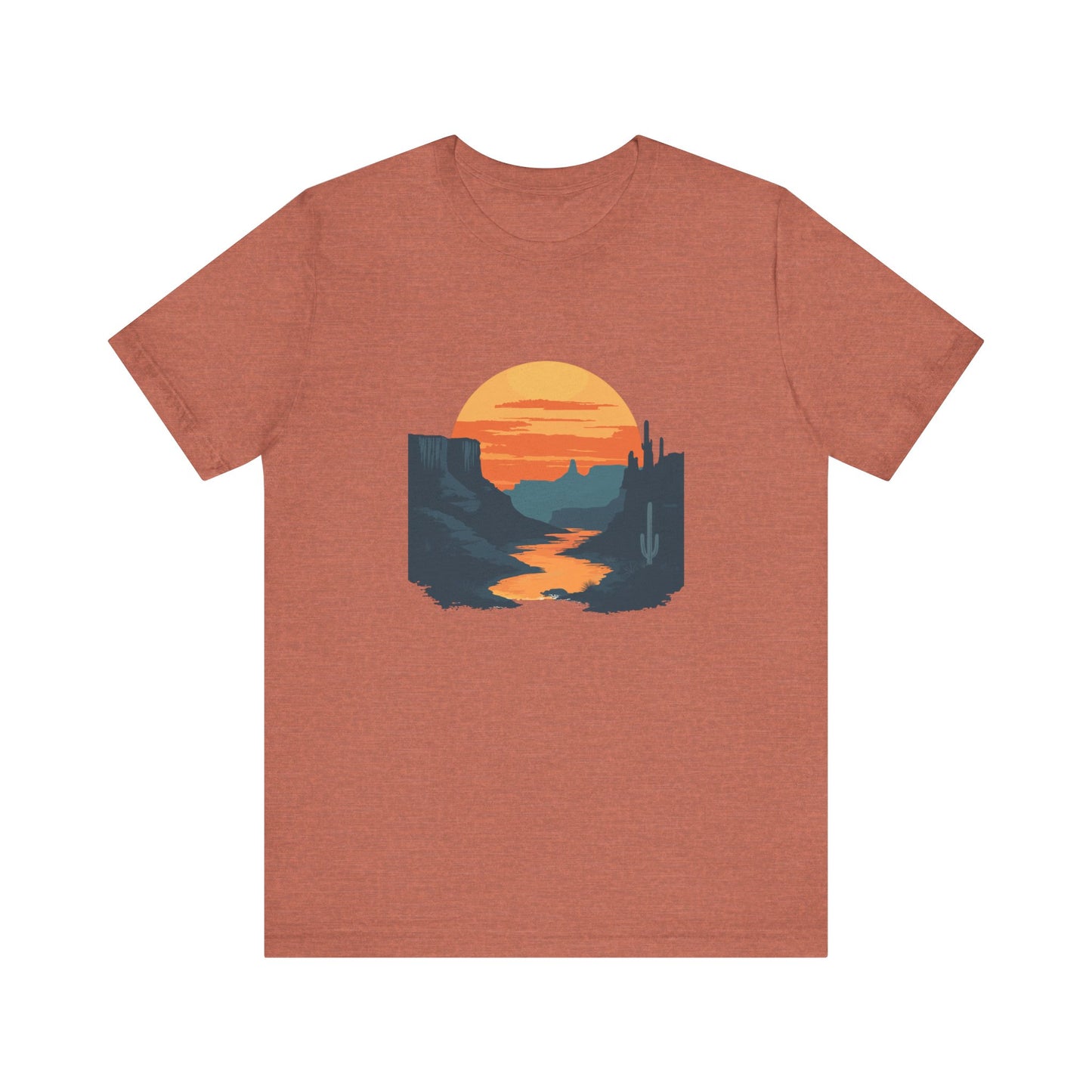 Grand Canyon T-shirt - Colorado River Sunset - Flat art