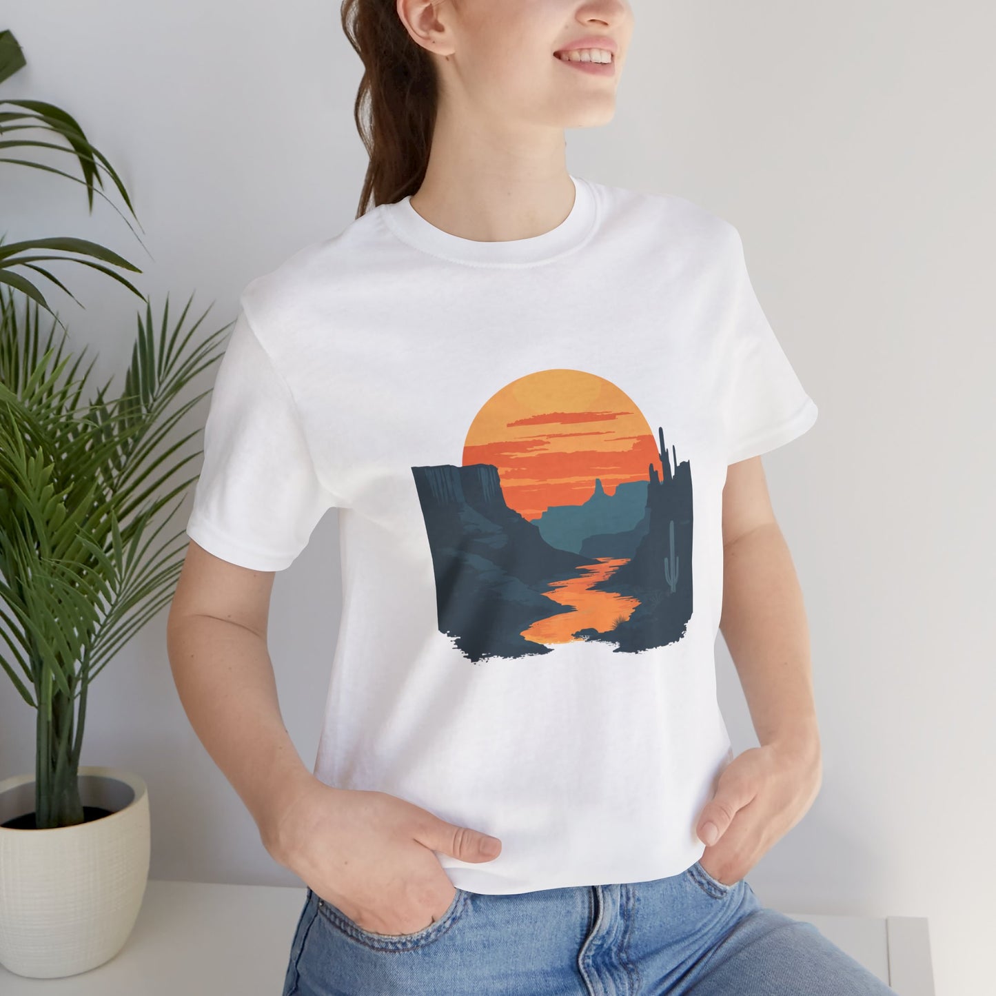 Grand Canyon T-shirt - Colorado River Sunset - Flat art