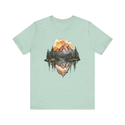 Rocky Mountain National Park Sunset - Water Color T-Shirt