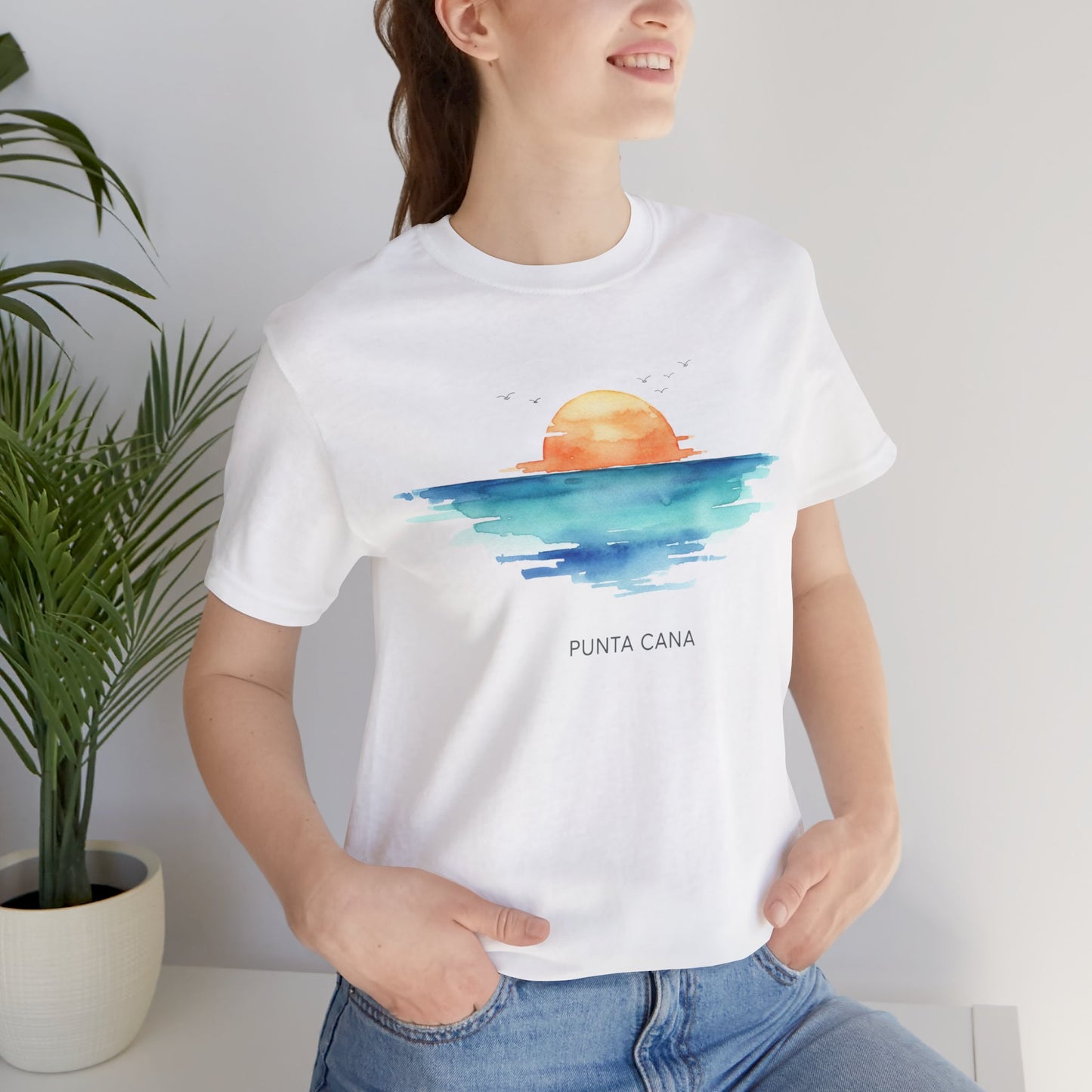 Punta Cana - Fading Sunset Watercolor Tee