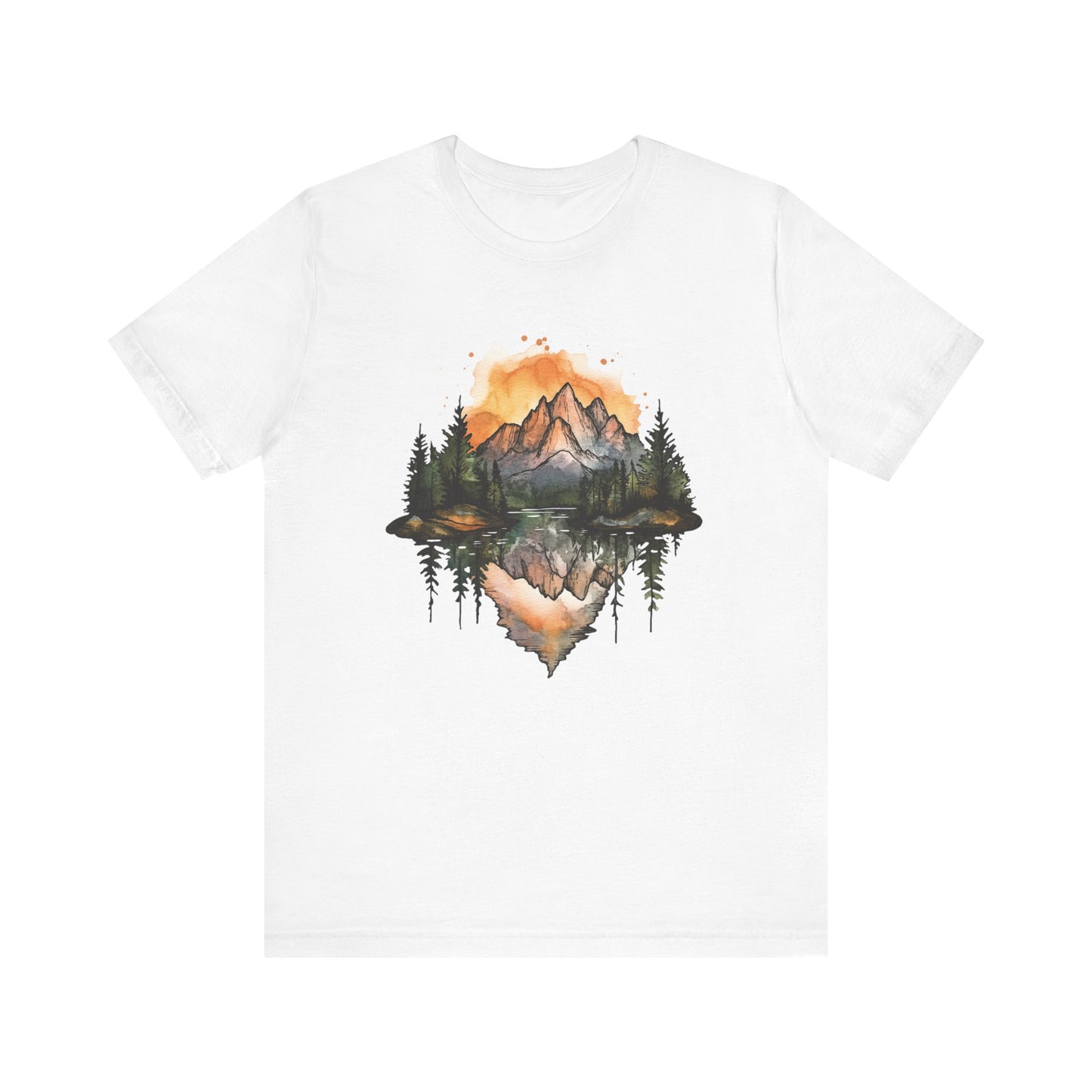 Rocky Mountain National Park Sunset - Water Color T-Shirt