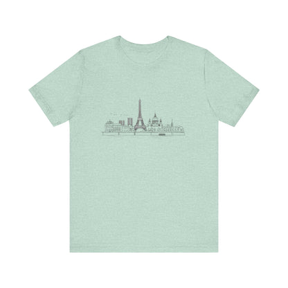 Paris Skyline - Line Art