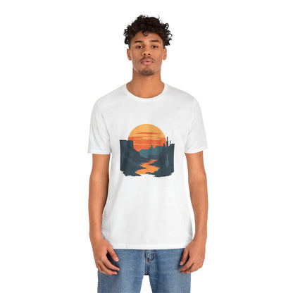 Grand Canyon T-shirt - Colorado River Sunset - Flat art