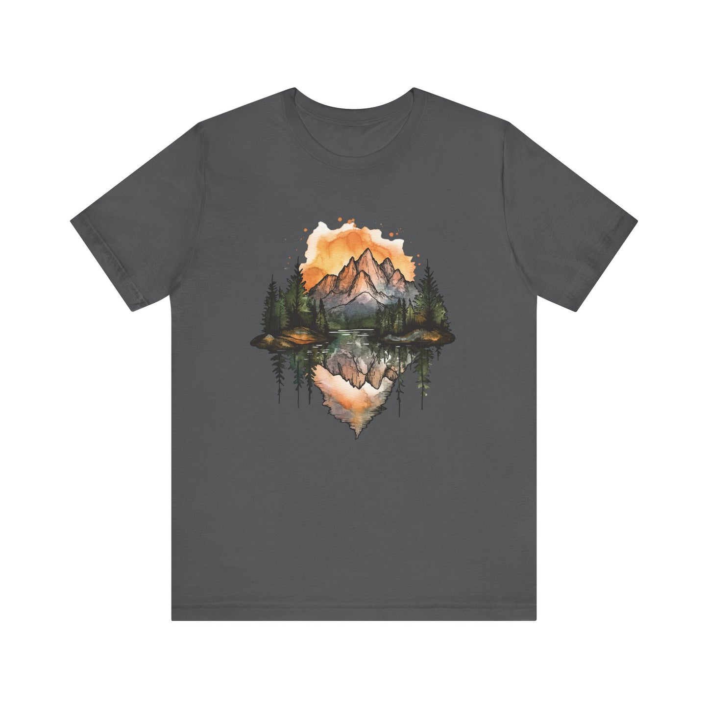 Rocky Mountain National Park Sunset - Water Color T-Shirt