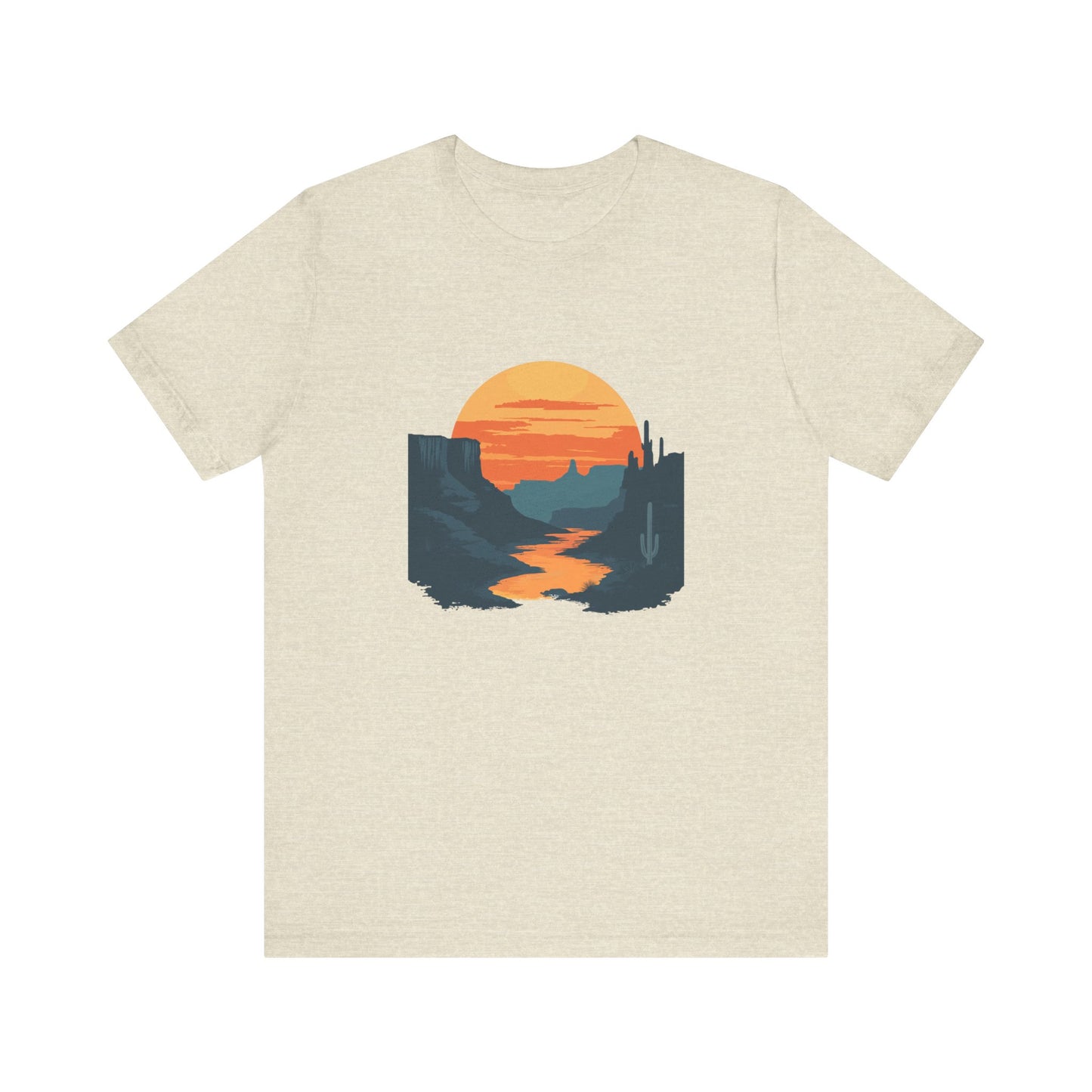 Grand Canyon T-shirt - Colorado River Sunset - Flat art