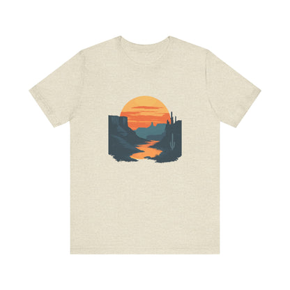 Grand Canyon T-shirt - Colorado River Sunset - Flat art