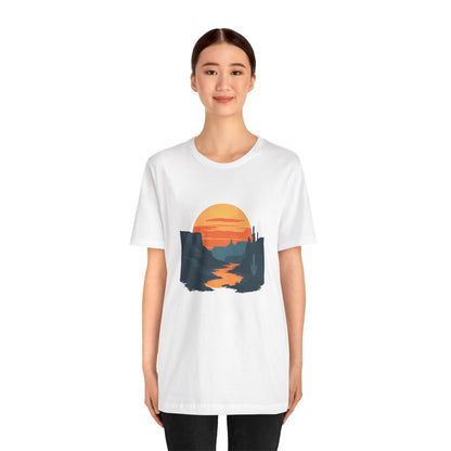 Grand Canyon T-shirt - Colorado River Sunset - Flat art