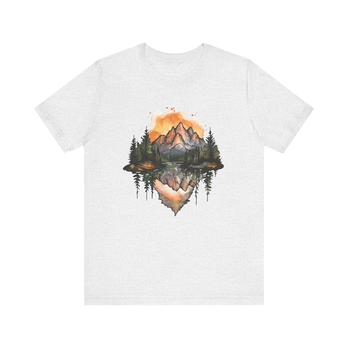 Rocky Mountain National Park Sunset - Water Color T-Shirt