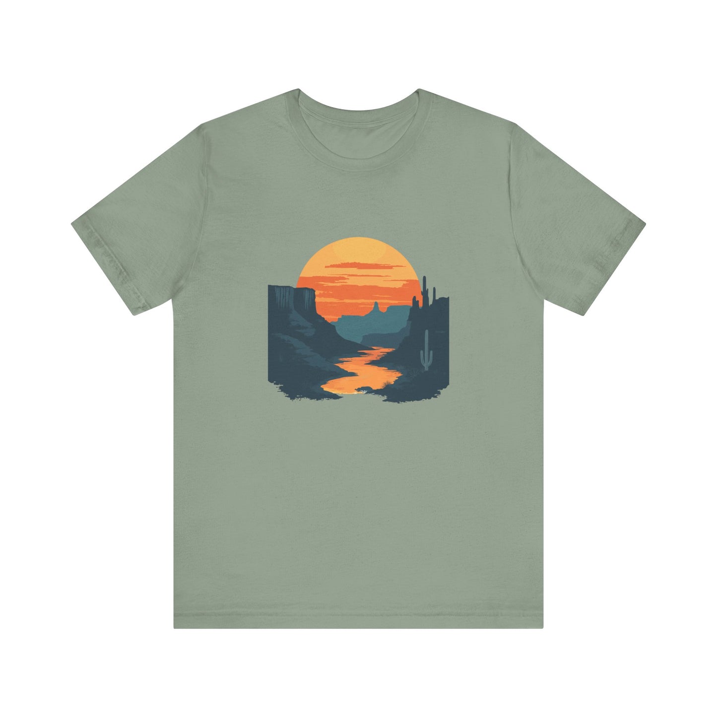 Grand Canyon T-shirt - Colorado River Sunset - Flat art