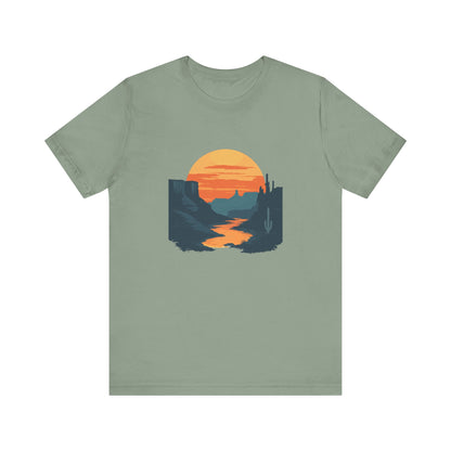 Grand Canyon T-shirt - Colorado River Sunset - Flat art