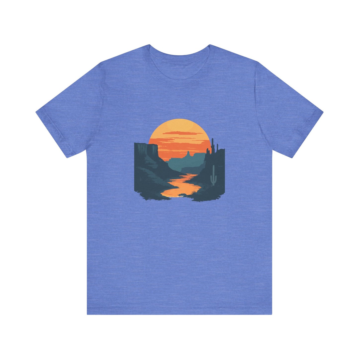 Grand Canyon T-shirt - Colorado River Sunset - Flat art