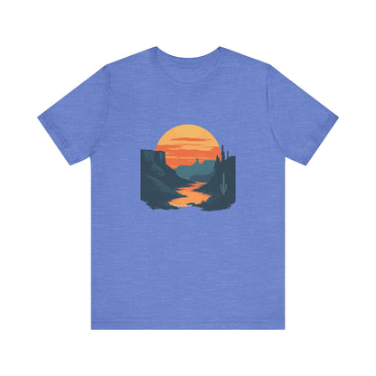 Grand Canyon T-shirt - Colorado River Sunset - Flat art