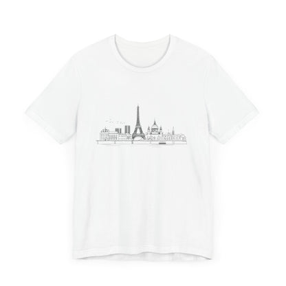 Paris Skyline - Line Art